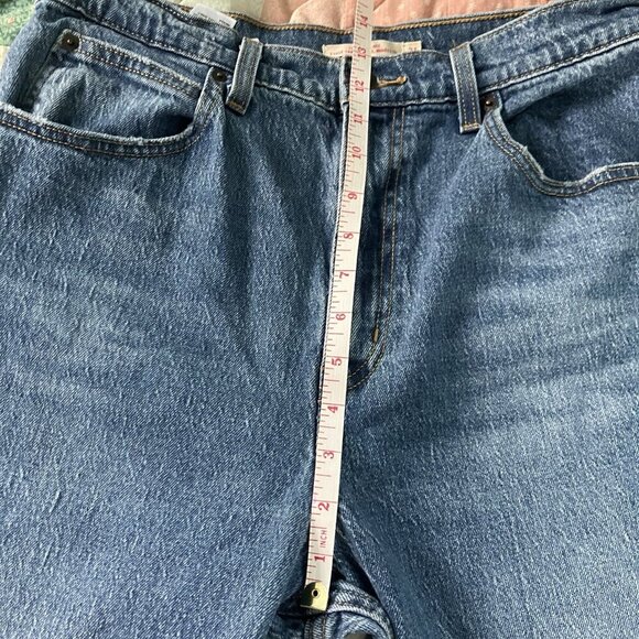 Levi’s 70's High Flare Jeans Womens 31 Blue Stretch Distressed Premium - Picture 11 of 11